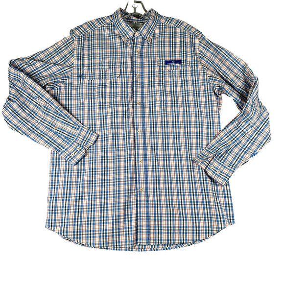 Southern Tide Other - Southern Tide Mens Large Blue Plaid Vented Long Sleeve Button Up Classic Fit